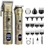 Ufree 3 in 1 Mens Beard Trimmer, Professional Hair Clippers for Men, Shavers for Men, Electric Razor, Nose Hair Trimmer, Cordless Barber Clippers, Mens Grooming Kit, Birthday Gift for Dad