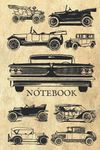 Vintage Classic Cars Notebook: Lined Notebook | Old fashioned cars design