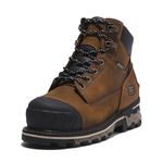 Timberland PRO Women's Boondock 6 Inch Composite Safety Toe Waterproof Industrial Work Boot, Brown-2024 New, 8