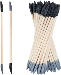 50 Pcs Sanding Sticks, Double End Matchsticks Sanding Twigs, Fine Detailing Sanding Tools for Tight Spaces Plastic Models Wood, 120/280 Grit 5.4 x 0.2 Inch