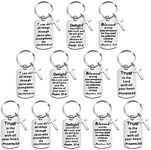 12 Pcs Christian Keychain Gifts Bib