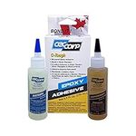 Epoxy Glue Adhesive C-Tough by CECCORP (8.5 Oz Combined) – Epoxy Adhesive for Metals, Aluminum, Fiberglass, Masonry, Wood, Stones, Concrete and Some Plastics – Waterproof – Shock Resistant Till -45°C