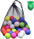 Scott Edward Air Golf Practice Balls, 20/40/50 Pieces, Lightweight Foam Ball, Realistic Bright Color, Golf Training Indoor and Outdoor, for Backyard Hitting Mat, Soft