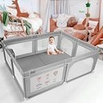 Cowiewie Baby Playpen, 76.77" x 61.