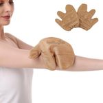 HealthAndYoga ™ Silk Garshana Massage & Exfoliation Gloves (1 Pair Mittens) - Ayurvedic Dry Brushing – For Dewy Glow & Smooth Skin– Boosts Blood & Lymph Circulation- Removes Toxins & Cellulite Fat