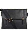 Hidesign Mens EE Fleet STREETIII Large Black Messenger Bag