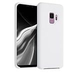 kwmobile Case Compatible with Samsung Galaxy S9 Case - TPU Silicone Phone Cover with Soft Finish - White Matte