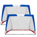 Soccer Goals, Portable Soccer Goal for Backyard for Kids, Pop Up Soccer Goal, Kids Soccer Nets Set of 2 with Carrying Case3.3'x2.2', 4'x3', 6.6'x3.3'