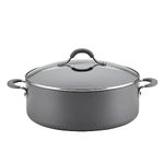 Circulon 83908 7.5-Qt. Covered Wide Hard Anodized Aluminum Stockpot, Quart