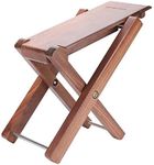 Wooden Guitar Foot Stool, Folding Adjustable Guitar Foot Rest Stool Pedal Stand for Guitarist Accessory