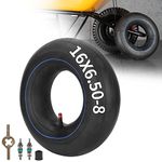 RUTU 16x6.50-8 16x650-8 Inner Tube with TR13 Straight Vavle and Installation Accessories for ATV Quad 4 Wheeler Golf Cart Tractor Lawn Mower Snowthrower Tillers Railers Wheelbarrow