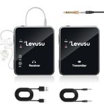 Levusu 2.4G Wireless in-Ear Monitor System, Stereo Wireless IEM System with Transmitter Beltpack Receiver Automatic Pairing, for Studio, Band Rehearsal, Live Performance (Mini)