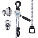 TOYO Mini Chain Hoist 550lb,10ft Lever Hoist 1/4 ton Mini Puller 3M Lever Chain Hoist with 2 Heavy Duty Hook for Warehouse Garages Building Automotive Machinery (550Lb 10Ft)