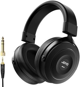 JOYO Studio Monitor Headphones Wired Professional Semi-Open Headphone for Guitar Piano Podcast Recording,Mixing,Live Streaming 3 Meter Cable (JMH-03)