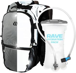 RAVERUNNER® Reflective Anti Theft Hydropack – Hydration Pack Rave Backpack with 2L Bladder, Cooler Liner – Festival Hydration Backpack Anti Theft Design – Rave Hydropack for EDC & Coachella