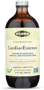 Flora - Cardio-Essence, Relaxing Blend of Hawthorn, Hibiscus & Passionflower, Vegetarian, Gluten Free Daily Tonic, 17-fl. oz. Glass Bottle