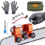 AUMEL Chainsaw Sharpener Kit Universal 3/8'' 1/4'' 0.325" Chain Saw Sharpener,Upgraded Chainsaw Sharpening Jig with Durable Tungsten Carbide Bit for STIHL Husqvarna Series