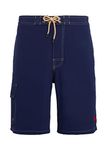 Ralph Lauren 8.5-Inch Kailua Classic Fit Swim Trunk in Newport Navy Large, Polo Swimming Suit, Newport Navy Blue