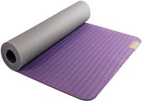 Hugger Mugger Earth Elements 5 mm Yoga Mat - Purple Mist - Grippy Texture, Reversible, Cushion, Non-toxic Biodegradeable Material, Lightweight