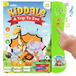 Kiddale E Book on Farm, Wild, Aquatic Animals| Interactive Musical Electronic Sound Book|Gift for 1,2,3 Years Baby| Smart, Intelligent, Speaking, Talking, E Learning Activity Book with Nursery Rhymes