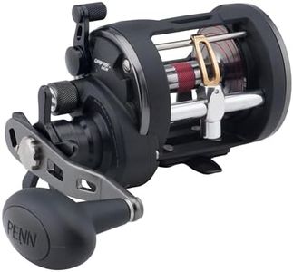 PENN Warfare Level Wind Conventional Nearshore/Offshore Fishing Reel, HT-100 Star Drag, Max of 15lb | 6.8kg, Made with Corrosion-Resistant Graphite Frame, WAR20LW, Multi