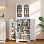 Gizoon 64" Kitchen Pantry Cabinet, 