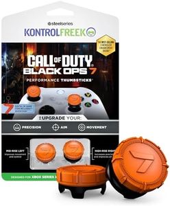 KontrolFreek Call of Duty: Black Ops 7 Performance Thumbsticks | Xbox One & Xbox Series X Controller | Orange and Black