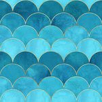 DWELLSINDIA Abstract Fish Scale Pattern Self Adhesive Wallpaper Waterproof, Scratch Resistant, Laminated 41cm x 244cm