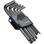 VORXEON 9PCS Allen Wrench Hex Key Set, Metric Long Ball End Allen Key Set L-key with Visible Coding for Bike Motorcycle Repair Furniture Assembly Household DIY (1.5mm-10mm)