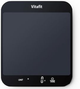 Vitafit 33lb/15kg Digital Kitchen Scale, Multifunction Food Scale Weight Grams and Ounces for Cooking Baking,1g/0.1oz Precise Graduation, Batteries Included,Black