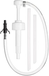 Slippery Pete - Fluid Pump for Wide-Mouth Quart Bottles - 8cc per Pump Stroke and 3rd Hand Adapter, Transfer Gear Oil, Transmission and Differential Fluid (38mm) White