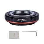 PHOLSY Lens Mount Adapter Manual Focus: Compatible with Leica L39 M39 LTM Lens to Nikon Z Camera Body