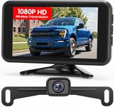 AUTO-VOX Wireless Backup Camera for Car: 5" 1080P HD Dual-Channel Monitor, Easy Installation,Stable Digital Transmission Signal,IP69K Waterproof Night Vision Back Up Camera for Car,Truck,SUV,Trailer