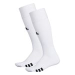 adidas Unisex Rivalry Soccer 2-Pack Otc sock, White/black, Small