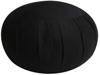 Kapok Zafu Meditation Cushion, Black