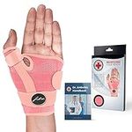 Doctor Developed Thumb Brace for Arthritis / Thumb Splint / Trigger Thumb Brace - Medical Device & Handbook- Thumb Spica Splint - Thumb Brace for Right Hand / Thumb Brace for Left Hand (Pink, Single)