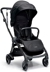 Mamas & Papas Airo Stroller, Buggy, Lightweight, One handed Fold, Compact Storage, Lie-Flat Seat, 7.6 kg - Black