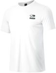 Haimont Men's UPF 50+ Sun Protection Fishing Shirts Short Sleeve Quick Dry Swim Shirt Dry Fit Workout T-Shirts, White, XL