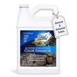 Color Enhancer Sealer for All-Natural Stone and Pavers. Marble, Travertine, Limestone, Granite, Slate, Concrete, Grout, Brick, Block. (1 Gallon)