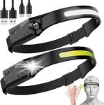 LED Headlamp Rechargeable, Bright H