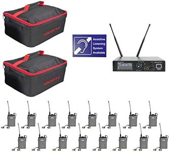VocoPro Professional 24-Bit Digital Stereo Wireless Assistive Listening System with 16 Receivers
