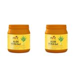 MNT Pure ALOE VERA Gel Transparent (1KG) For Hair, Skin, Body and Beard | Multipurpose Beauty Skin Gel For Young Face & Glow Skin (No Chemicals, No Colour, No Fragrance) (Pack of 2)