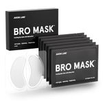 BRO MASK Under Eye Gel Pads: Cooling Eye Patches for Dark Circles and Puffiness | Anti Aging Hydrogel Eye Patch Set w/ Bakuchiol, Green Tea, Hyaluronic Acid, Caffeine, Niacinamide/Vitamin B3 -6 Pairs