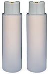 2 Pack Refillable 16 Ounce HDPE Squ