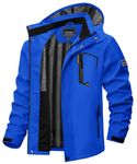 TACVASEN Men Lightweight Jacket With Hood Waterproof Jacket Hooded Rain Jacket Outdoor Jacket Raincoat Shell Jacket Hiking Jacket Travel Jacket