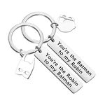 ENSIANTH You’re Robin to My Batman Keychain Set Batman Inspired Gift for BFF