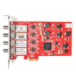 TBS 6904 Pci Express Dvb S2 Quad Tuner Digital Satellite Tv Card For Window/ Linux/ Htpc/Iptv Streaming Server