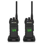 Retevis NR30D DMR Walkie Talkie Digital, Long Range Two Way Radio Compatible with AES256, AI Noise Reduction, IP67, High Power, 2800mAh, Waterproof Walkie Talkies for Security Team (Black, 2Pcs)