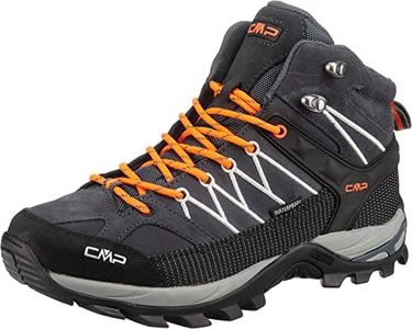 CMP Rigel Mid Trekking Shoe Wp, Botas de Senderismo Hombre, Negro (Antracita Flash Orange), 45 EU