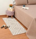 Slazie Cotton Soft Multi-Purpose Floor Rug for Bedroom Living Room|Kitchen Runner|Bedside Runner |Bed Runner|Reversible|2x5 Feet|BRF 015